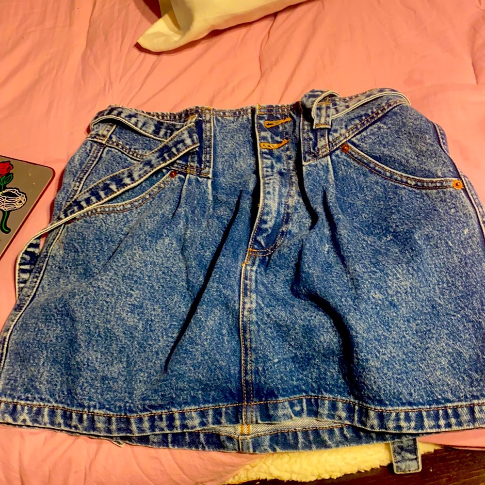 Jean shorts with a jean belt